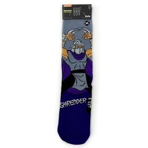 Odd Sox Shredder TMNT Teenage Mutant Ninja Turtles Crew Socks Large